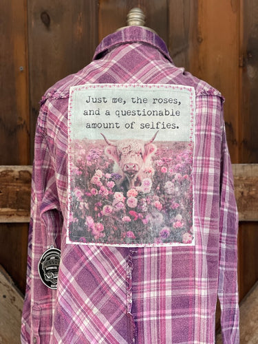 Signature Flannel- JUST ME Highland Cow